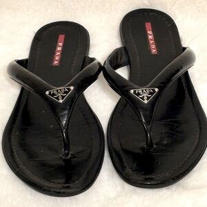 Used Prada Flip Flops